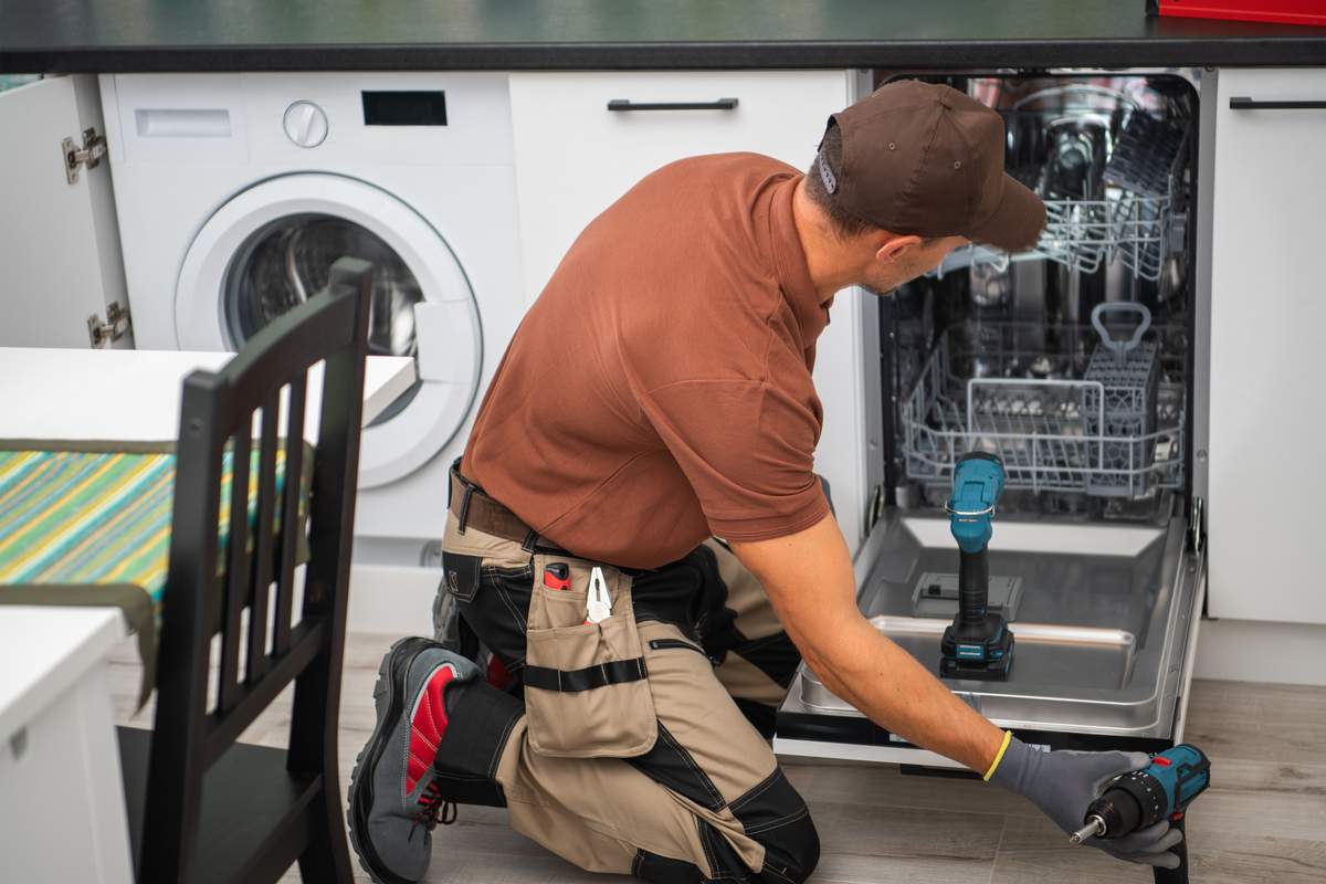 Residential kitchen appliances ready for repair service